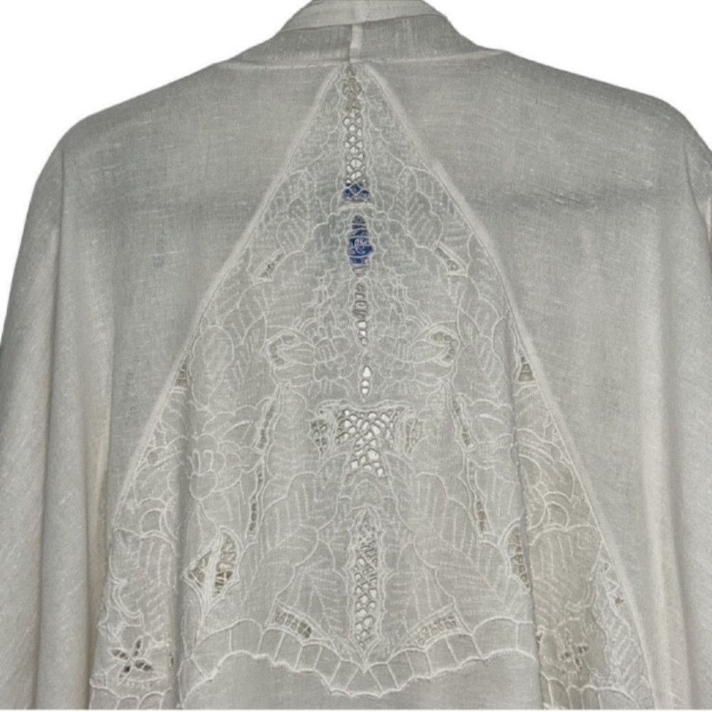Free People White Crotchet/Lace Open Front
Cardigan(Size Medium) - Picture 5 of 11